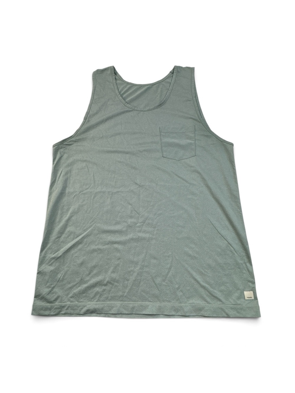 Vuori Tradewind Performance Tank Mens Large Green Performance Athletic Gym V142